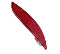KIMISS Reemplazo de Lente Roja del Reflector del Parachoques Trasero, Ajuste a Presión del Marcador Trasero ABS PMMA para MK3 2009-2016, Cubierta del Parachoques Izquierdo (Derecha: 265600004R)