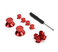 KIMISS Reemplazo de Palanca de Mando con Botón de Metal para Controlador Gamepad - Accesorio de Aluminio Liviano - Agarre y Sensación Táctil Mejorados 4 Colores Elegantes con Destornillador Incluido