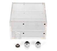 KIMISS Refrigeración por Agua de 1,25 L, Depósito de Acrílico Transparente Sanyo Remoto para Aire Acondicionado de Tanque, Accesorios de Computadora