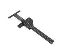 KIMISS Regla Multifunción para carpintería: Herramienta de Medición en Forma de T de Aleación de Aluminio para Marcar y Medir con Precisión la Entrada C