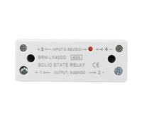KIMISS Relé de Estado Sólido 40 A, Entrada Monofásica de 3-32 V Salida de 5-220 V, Módulo SSR de Alto Rendimiento con Refrigeración Eficiente