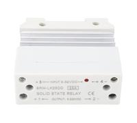 KIMISS Relé de Estado Sólido de A Entrada de 3-32 V, Salida de 5-220 V 25 A SSR con Disipador de Calor para un Control de Energía Eficiente