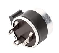 KIMISS Relé de Señal de Giro, Indicador de Parpadeo de 3 Pines, 12V 21W, Carcasa de Aluminio, Componentes Electrónicos de Repuesto con Conectores de Tipo Cuchilla para Luces de Señal de