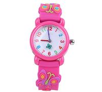 KIMISS Reloj de Dibujos Animados a Prueba de Agua - Lindo y Exquisito Reloj de Muñeca para el Reconocimiento del Tiempo - Longitud Ajustable y Materiales Ecológicos Disponible en Purple & Rose Red
