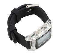KIMISS Reloj Deportivo Digital LED: Reloj de Pulsera para Hombres y Mujeres, Retroiluminación EL, Hora, Fecha, Semana, Actividades (Correa Negra de Concha translúcida)