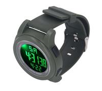 KIMISS Reloj Deportivo Digital: Reloj LED Multifuncional para Correr, Caminar y Nadar, Pantalla Grande de 5 Barras (Green)