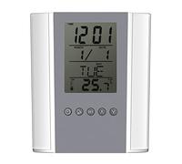 KIMISS Reloj Despertador Digital Versátil con Pantalla de Temperatura, Organizador de Escritorio Multifuncional con Portalápices, Diseñado para Mesa de Oficina y Escritorio de Estudio