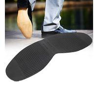 KIMISS Reparación de Suelas de Zapatos Suela de Goma en el antepié Zapatos Planos Almohadilla de Media Suela + Almohadillas de Repuesto Antideslizantes para la Parte Inferior de los + Salud y (BLACK)