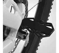 KIMISS Reposapiés de Pasajero de Bicicleta Reposapiés de Bicicleta Hierro Negro 2 Piezas Reposapiés de Pedal Trasero de Hierro para Terreno de Montaña Reposapiés Antideslizante con