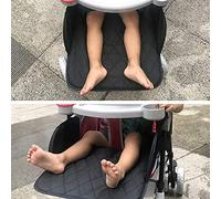 KIMISS Reposapiés para Cochecito, 1 Pieza, Funda para Reposapiés Universal Oxford Ajustable y Extraíble para bebé, Soporte Negro de 30 35CM para (BLACK)