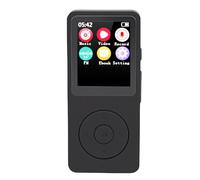 KIMISS Reproductor MP3 Bluetooth 5.4, Reproductor de Música Portátil con Radio FM para Deportes y Viajes, Sonido HiFi de 2,4" con Grabadora de Voz (Sin Tarjeta de Memoria)