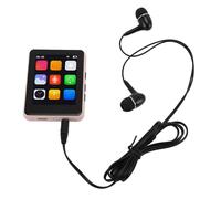 KIMISS Reproductor MP3 Bluetooth con Altavoz - Reproductor de Música Portátil de 64 GB para Deportes, Radio FM con Pantalla de 2,4" y Grabadora de Voz (Pink)