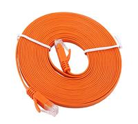 KIMISS RJ45 CAT6 Ethernet, Cable LAN UTP Patch Router Cables Network Flat 1000M Naranja 3 Metros (5M)