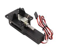 KIMISS RLG4 Tren de Aterrizaje Retráctil Electrónico RC de 90 Grados para Aviones de ala Fija - Engranaje de Dirección de Aleación de Aluminio en Acabado Negro