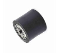 KIMISS Rodillo Deslizante de Polea de Cadena, Tensor de Rueda de Rodamiento Resistente para Motos de Cross, Motocicletas de Calle, ATV, Vehículos Todoterreno, Metal, Plástico, Rojo, (Negro 10MM)