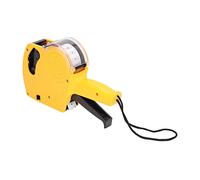 KIMISS Rojo 8 Dígitos, Máquina Etiquetadora Manual Dígitos Etiqueta de Precio con Kit de Etiquetado Etiquetas Adhesivas Marcador de Precios Carro Herramienta de Marcado Portátil Tinta