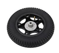 KIMISS Rueda de Goma de 14 Pulgadas, Carros de Mano con Soporte de Carga de 150 Kg - Diseño Antideslizante con Conector Inflable .00-8