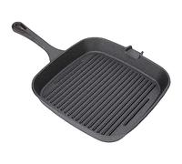 KIMISS Sartén Antiadherente para Parrilla con Resistente Al Calor - Sartén para Freír a Rayas de Hierro de Conducción Rápida de Calor para Deliciosos Filetes y Alimentos a la Parrilla en la Cocina