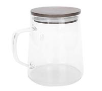 KIMISS Servidor de café, Frasco de Vidrio con Tapa Resistente Al Calor de la Cafetería Garra de café Tapa Servidores Resistentes Al Calor Compartiendo Hervidor de Aislamiento de para la Leche de té