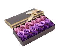 KIMISS Set de Caja de Regalo de de Rosas: de Rosas Hecho a Mano con Floral Romántico para el Día de San Valentín, Día de la Madre, Navidad