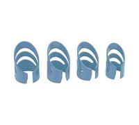 KIMISS Set de Pico de Dedo de Guitarra de 4pcs - Kit Protector Ergonómico de la Punta de los Dedos para bajo, Banjo, Acústica y Guitarra Eléctrica - S, M, L, XL Tamaños (BLUE)