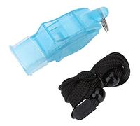 KIMISS Silbato para árbitro de Baloncesto, Silbato de Emergencia para Entrenadores y Oficiales, y de Forma Transparente con Cordón (Turquesa)