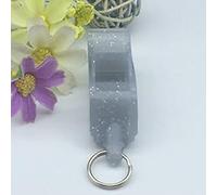 KIMISS Silbato para árbitro de Baloncesto, Silbato de Emergencia para Entrenadores y Oficiales, y de Forma Transparente con Cordón (Gris Urbano)