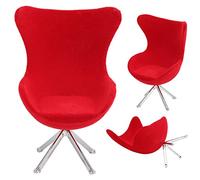 KIMISS Silla en Miniatura Flocking Sofa Dollhouse Accesorio 1:12 Mobiliario de Muebles a Escala para Decoración de la Habitación (Rojo)