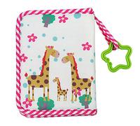 KIMISS Soft Path Baby Photo Álbum - álbum de Fotos para Fotos de 4x6 Pulgadas, Libro de Memoria de bebé con Teether, Ideal para Recuerdos Familiares y Aprendizaje Temprano (GREEN)