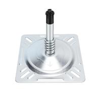 KIMISS Soporte de Base para Asiento de Barco Placa de Pedestal de Acero Galvanizado para Enchufe de Poste de Clavija Base de 7x7 Pulgadas Resorte Amortiguador para Pontón Jon Barcos