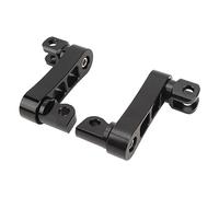 KIMISS Soporte de Clavijas de Pie Ajustables de 360 °, Kit de Montaje de Clavijas de Pie de Carretera de Motocicleta de Aluminio Soporte de Extensión de Clavijas de Pie de