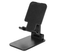 KIMISS Soporte de Escritorio Soporte para Teléfono Abs Aleación de Aluminio Soporte para Teléfono Móvil Plegable Retráctil Soporte de Escritorio Multifuncional para Chasing Drama Playing (Negro)