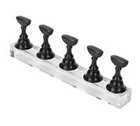 KIMISS Soporte de Práctica para Exhibición de Uñas, Soporte Magnético para Puntas de Uñas para Manicura, Ideal para Salones de, Escuelas y Uso Doméstico (BLACK)