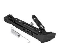 KIMISS Soporte lateral de pie ajustable universal para NMAX 155 y 125 2015-2016, soporte de estacionamiento, base lateral regulable, negro