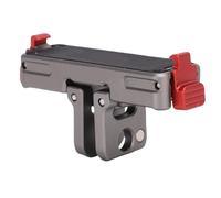 KIMISS Soporte Magnético de Liberación Rápida para GO Ultra - Base de Aleación de Aluminio Liviana con Orificio para Tornillo de 1/4" e Interfaz Plegable de 2 Clavijas para un Uso Seguro