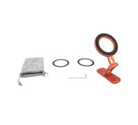 KIMISS Soporte Magnético para Teléfono con Carrito, Soporte para Teléfono Móvil, Giratorio 360, Plegable, de Doble Cara, Imán Fuerte, Base de Aleación de Aluminio para (Orange)