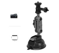 KIMISS Soporte para Cámara con Ventosa para Cámara, Soporte para de Aleación de Aluminio CNC con Brazo Doble de 360 Grados de 70 Cm, Ventosa de TPU de 85 Mm para Grabación de (1PC)