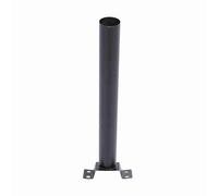 KIMISS Soporte para Lámpara de Poste de Luz de Pared para Exteriores de 50 Cm, Soporte de Hierro Negro para Farolas Solares, Fácil Instalación para Pasarelas y Jardines