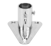 KIMISS Soporte para Mástil de Bandera de Acero Inoxidable 316, Zócalo para Poste de Puntal de 90 Grados y 1 Pulgada