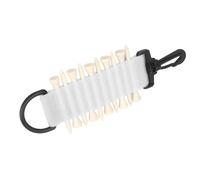 KIMISS Soporte para Pelotas de Golf, 10 Tees tee con Gancho Multifunción Práctico Accesorios en el Campo Bolsa de Almacenamiento Portátil Multifuncional de Nailon para Cinturón Negro con para (White)