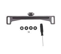 KIMISS Soporte para Placa de Matrícula para Cámara de Visión Trasera de Coche, Soporte para Cámara de Respaldo de Acero Inoxidable, ángulo Ajustable de 170 Grados, Preperforado