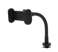 KIMISS Soporte para Teléfono Celular para Anillo de Luz, Manguera Portátil Clip para Teléfono Aleación de Aluminio Plástico Teléfono Inteligente Transmisión en Vivo Soporte de