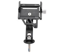 KIMISS Soporte para Teléfono con Vástago para Bicicleta: Soporte Ajustable de Aleación de Aluminio para Bicicleta, para Teléfono a Prueba de Herrumbre con Rotación de 360° para un Fácil Acceso y Uso