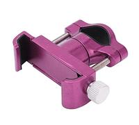 KIMISS Soporte para Teléfono para Bicicleta: Soporte para Teléfono de Aleación de Aluminio Resistente para Bicicletas, Motocicletas y Scooters con Rotación de 360 Grados y Llave Hexagonal (Rosado)