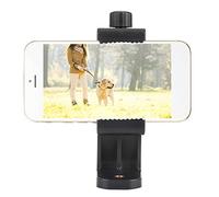 KIMISS Soporte para Teléfono para Trípode - Soporte Adaptador de Montaje de Clamp/Holder Móvil con Rotación Universal de 360 ° para Teléfonos y - Ajustable para Teléfono Inteligente para Fotos