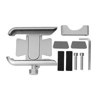 KIMISS Soporte Universal para Teléfono de Motocicleta y Bicicleta, para Teléfonos Inteligentes de 4 a 7 Pulgadas, Soporte de Aluminio Duradero para Estabilidad del Manillar (Silver)