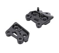 KIMISS Soportes de Clavijas de Pie para Bicicleta de Cross Eléctrica, Kit de Soporte de Pedal de Clavija Izquierda Derecha de Aleación de Aluminio CNC, con Acabado Anodizado Negro, para