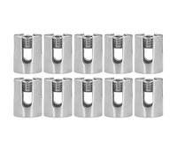 KIMISS Subgadora de Cable Cruzado para Sistemas de Barandilla Avanzados 10 Piezas de Clips Duraderos de Cables de Alambre de Acero Inoxidable 316 que Son Adecuados para Alambre de Menos de 8 Mm