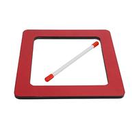 KIMISS Tambor de Mano Tablero Comprimido Piel de Resina Instrumento de Percusión de Iluminación Roja - Diseño Lindo, Fácil de Tocar, Ideal para Desarrollar Habilidades Musicales (Tambor de forma