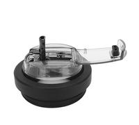 KIMISS Tapa Abatible con Pajita para Taza de 40 Oz, Tapa de Silicona a Prueba de Fugas con Doble Boca para Beber, Diseño de Evidencia de Derrames (BLACK)